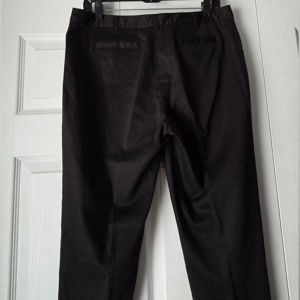MMK Black Dress Pants with Silver Zippers Size 8 - Picture 9 of 12